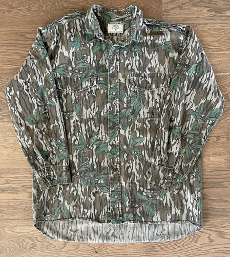 Original Mossy Oak Greenleaf Button Down Shirt (L)🇺🇸