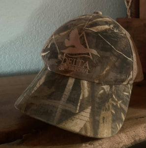 Delta Waterfowl Camo Snapback Cap with Mesh Back