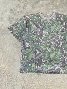 Vintage Distressed Mossy Oak Full Foliage T-Shirt (L) 🇺🇸