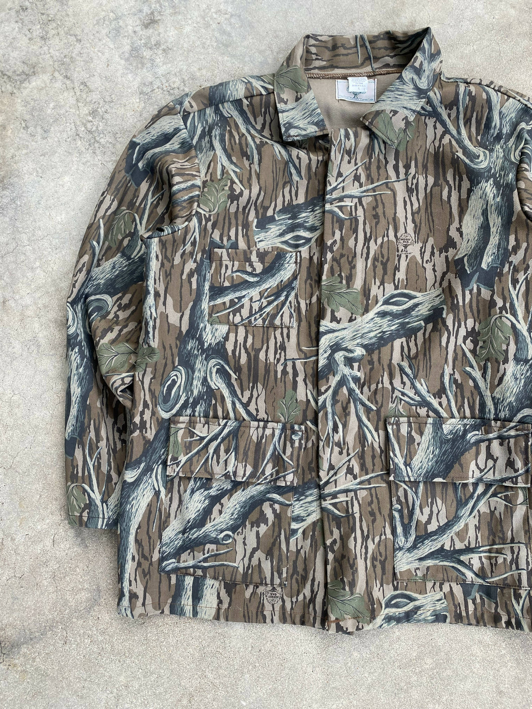 Vintage Mossy Oak 3-Pocket Treestand Camo Jacket (L)🇺🇸