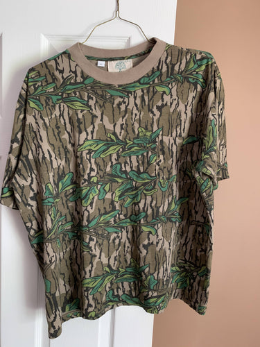 Mossy oak single stitch T-shirt (L)