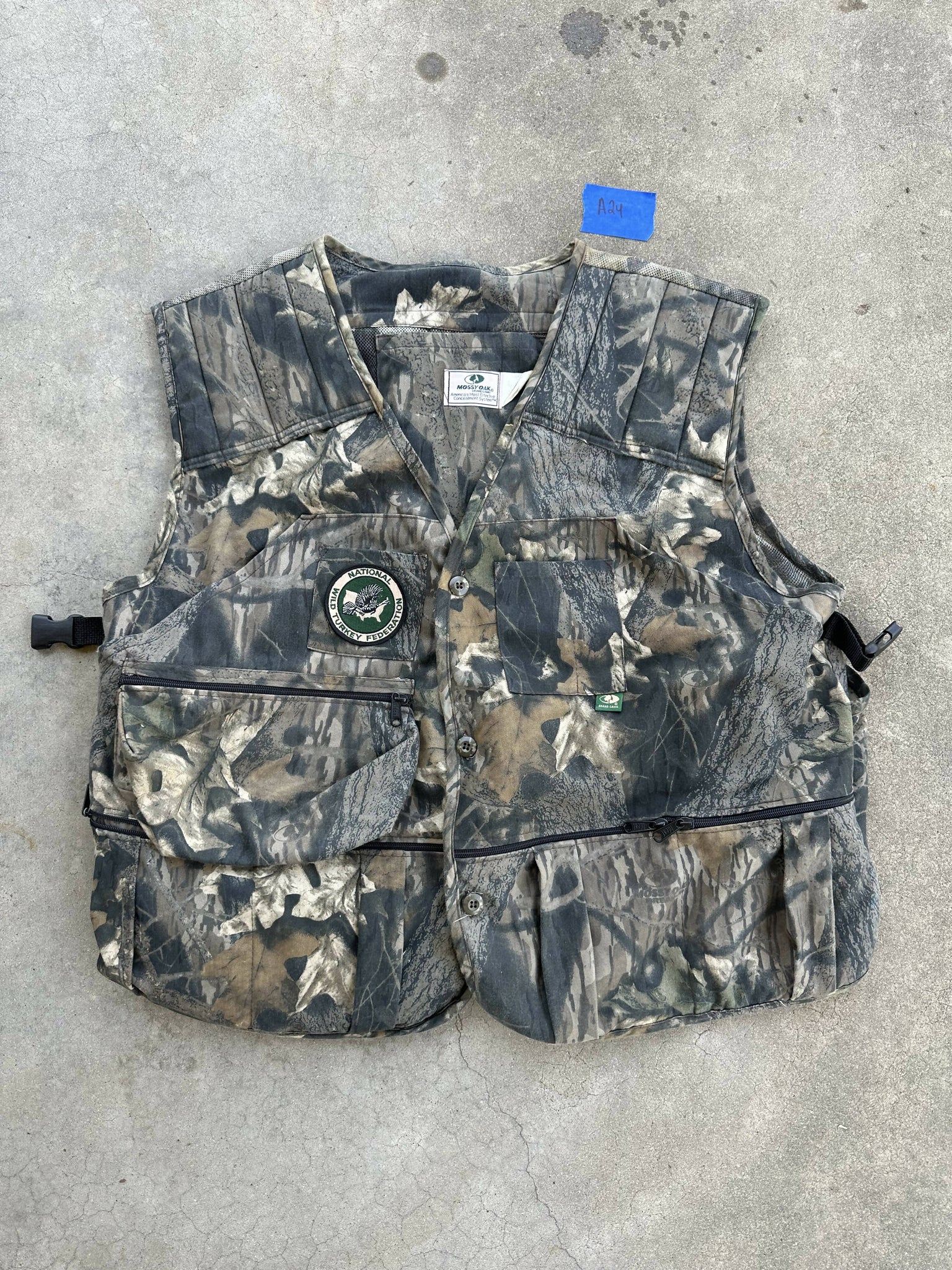 Vintage NWTF Mossy Oak Breakup Turkey Vest
