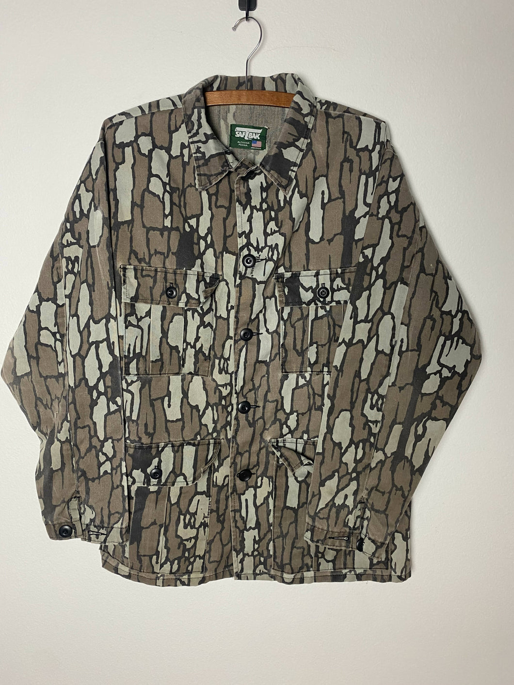 Vintage Saftbak Trebark Camo Button Up