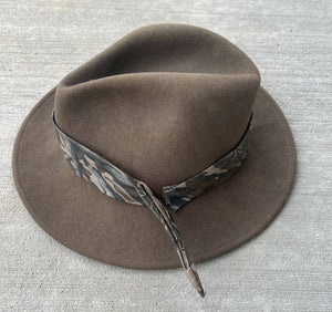 Haas Outdoors Mossy Oak Treestand Felt Fedora Hat (L) 🇺🇸