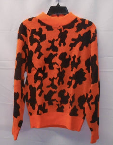 Koplin blaze orange camo sweater (med)