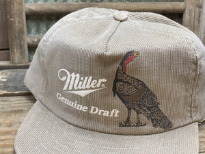 Miller Genuine Draft Corduroy Turkey Hat USA