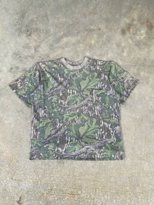 Vintage Distressed Mossy Oak Full Foliage T-Shirt (L) 🇺🇸