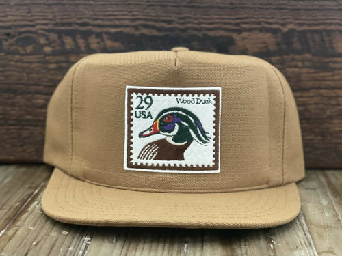 Wood Duck Postage Stamp Patch on 80’s Era Snapback 🇺🇸