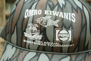Omro Kiwanis 10th Annual Sheepshead Tournament Camo Rope Hat