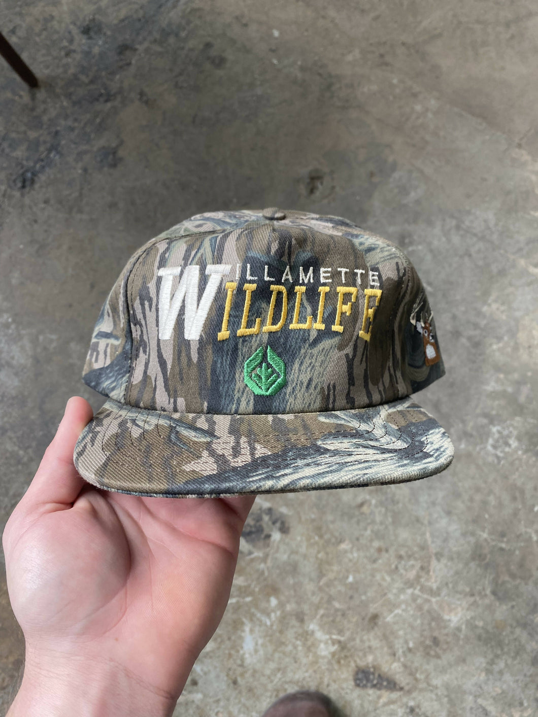 Vintage Willamette Wildlife Treestand Camo Snapback