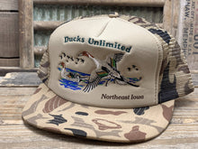 Load image into Gallery viewer, DU Ducks Unlimited Northeast Iowa Camo Trucker Hat