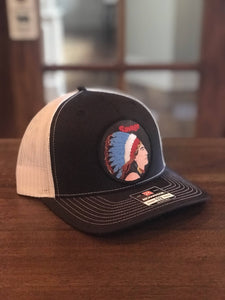 Savage Arms Patch on a Richardson 112 Trucker Snapback Hat! Custom Item! Nice!