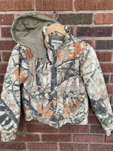 Load image into Gallery viewer, Youth Heavy Quilted Zip Coat with Snap Hood Size Youth Large 12/14