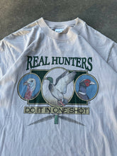 Load image into Gallery viewer, Vintage Real Hunters Do it in One Shot T-Shirt