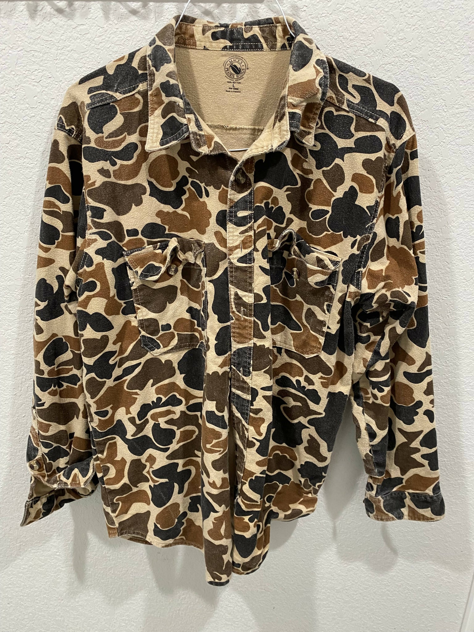 Mack’s Old School Camo Chamois Shirt (L) Camoretro