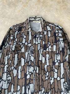 Vintage Cabela’s Wool Trebark Camo Button Up (M)