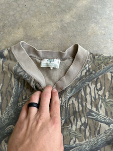 Vintage Mossy Oak Treestand Camo Henley (M/L)🇺🇸