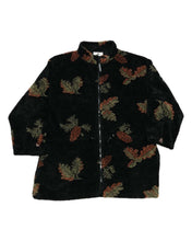 Load image into Gallery viewer, 90s Pine Cone Nature Black Mountain Fleece