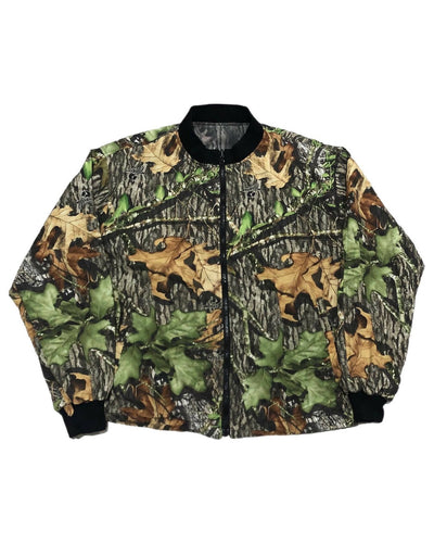 Vintage Browning Mossy Oak Camo Reversible Bomber