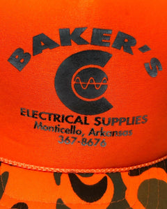 80s Baker’s Electric Supplies Arkansas Hunter’s Cap