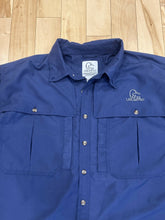 Load image into Gallery viewer, Ducks Unlimited Blue Short Sleeve Button Down Shirt Large