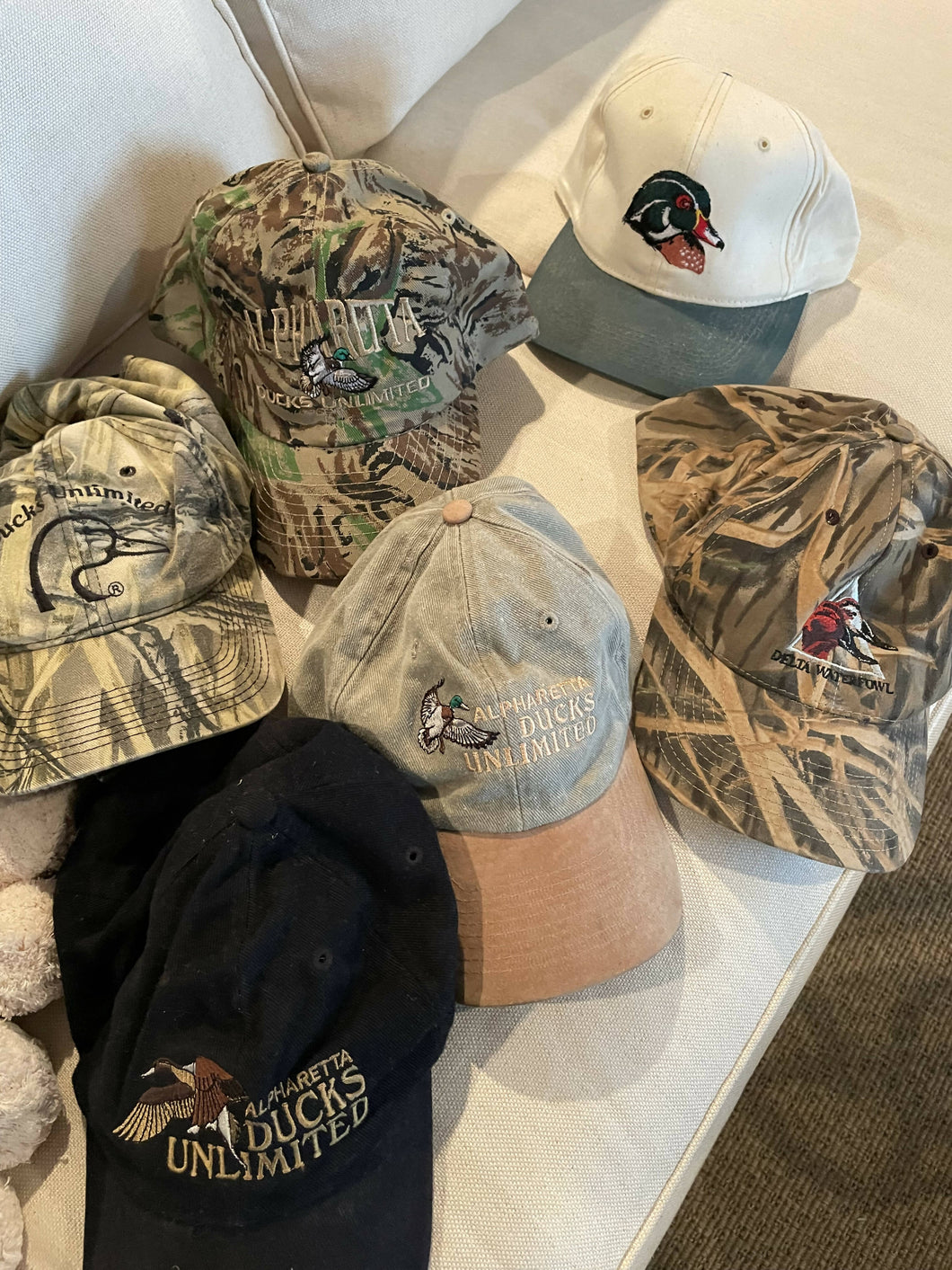 Ducks Unlimited / Delta Waterfowl Hat Lot (total of 6 hats)