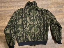Load image into Gallery viewer, VTG Cabelas Mens 90s Whitetail Fleece Green Mirage Camo Hunting Jacket Rare USA XL