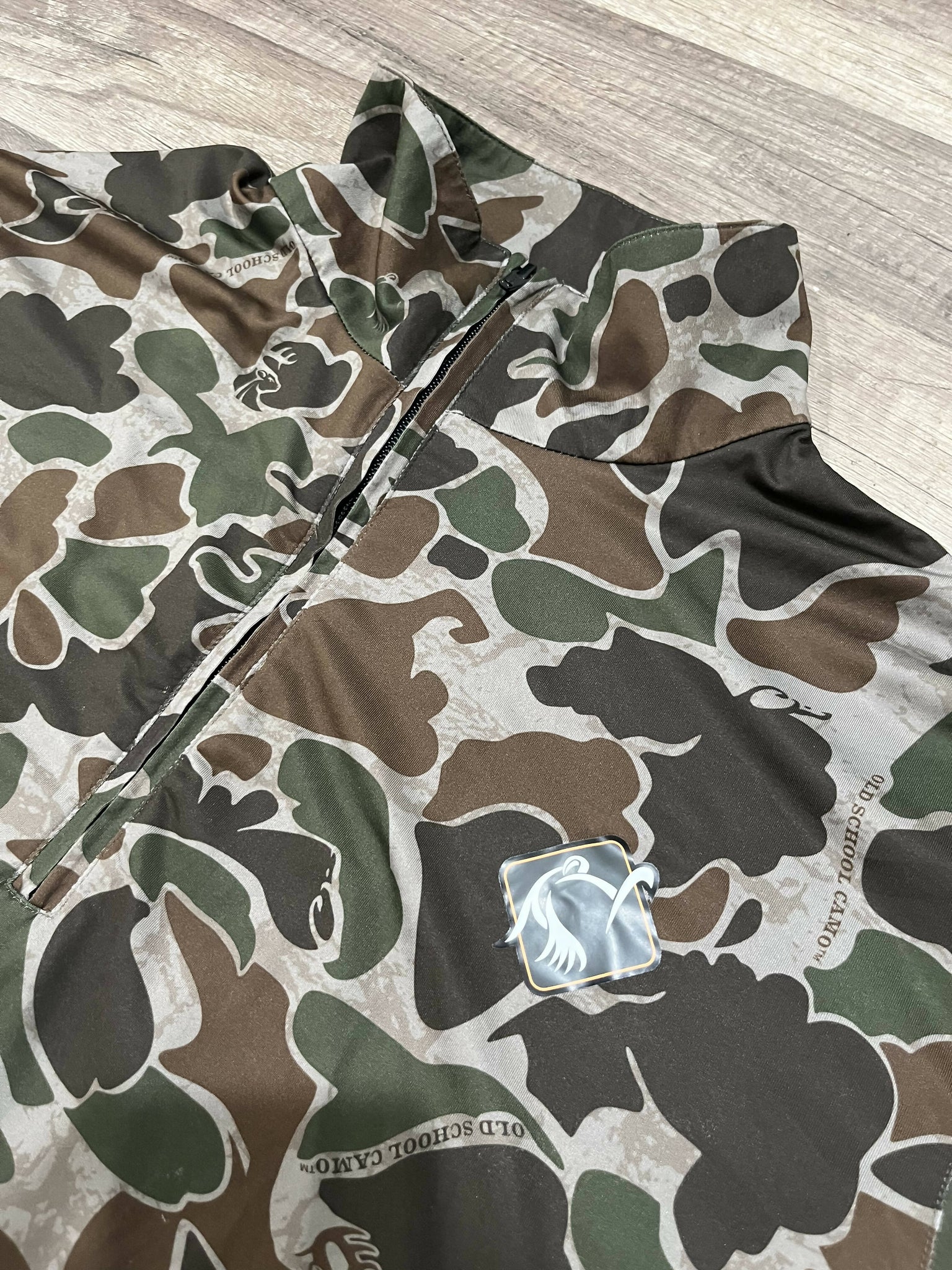 Ol’ Tom Old School Camo Lightweight Quarter Zip Large – Camoretro