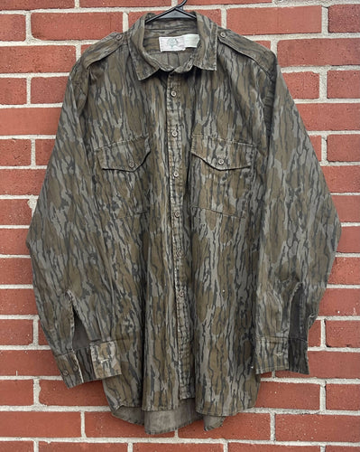 Original Mossy Oak Hill Country Button Down Shirt (L) 🇺🇸