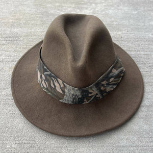 Haas Outdoors Mossy Oak Treestand Felt Fedora Hat (L) 🇺🇸