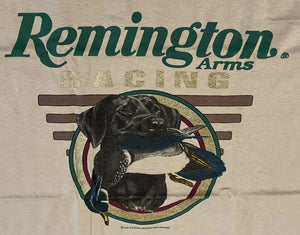 Vintage NASCAR 1996 REMINGTON ARMS RACING BUTCHMOCK MOTORSPORTS NEW, OLD STOCK Race Team-Issued T-shirt XL