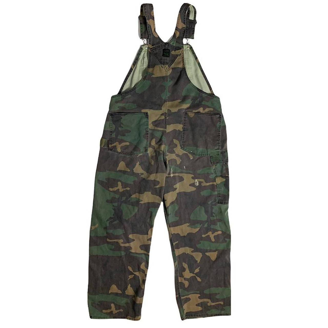 Pointer Brand Vintage 80s Denim Camouflage Overalls Dungarees Outdoor –  Camoretro
