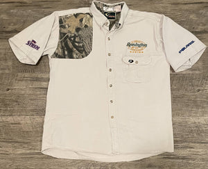 Vintage NASCAR REMINGTON RACING Polaris / Stren Team Crew Shop Shirt