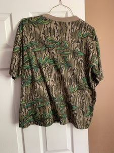 Mossy oak single stitch T-shirt (L)