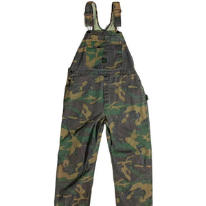 Pointer Brand Vintage 80s Denim Camouflage Overalls Dungarees Outdoor Hunting Jeans