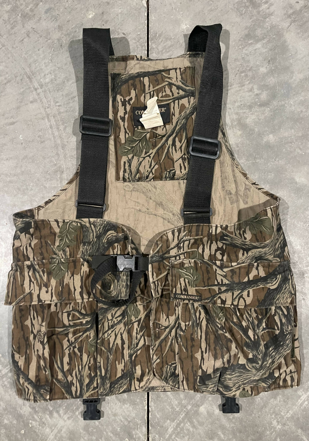 90’s Commander Mossy Oak Treestand Strap Vest (L/XL) 🇺🇸