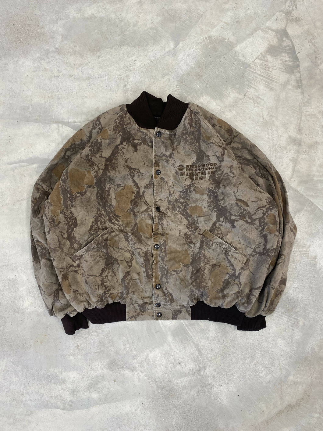 Vintage Natural Gear Bomber Jacket