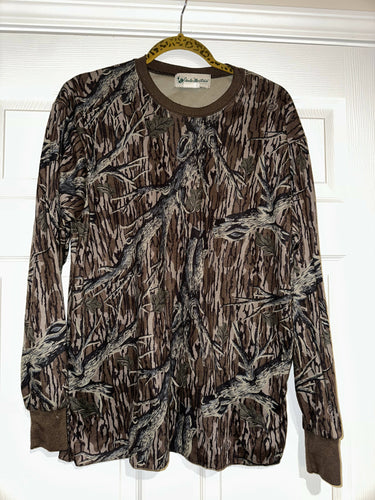 90’s Gander Mountain Mossy Oak Treestand LS T-Shirt (L) 🇺🇸
