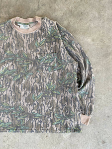 Vintage Mossy Oak Green Leaf Longsleeve Shirt (L) 🇺🇸