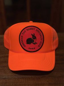 American Tan Rabbit Specialty Club on Foam High Crown Trucker Snapback Hat!!
