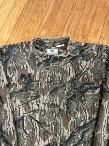 Vintage Mossy Oak Treestand Chamois Button Up (M)🇺🇸