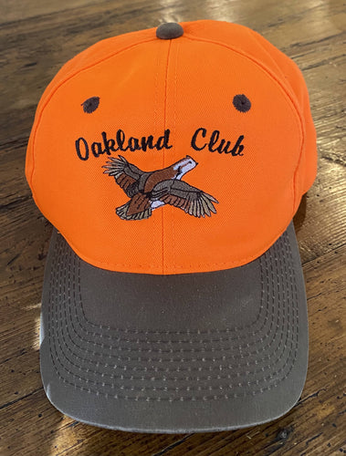 Oakland Club Snap Back Blaze Orange Cap