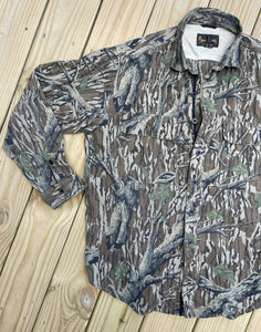 00’s Browning Mossy Oak Treestand Lightweight Breathable Button Down (XL)