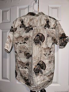 Red Head Turkey Button Down Shirt (L)