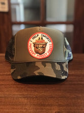 Load image into Gallery viewer, Vintage Smoky Bear Patch on a Custom Foam High Crown Trucker Snapback Hat!!