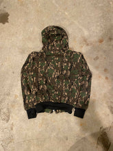 Load image into Gallery viewer, Vintage Carhartt Trebark Green Leaf Zip-Up Hoodie (boys L/wmns XS)