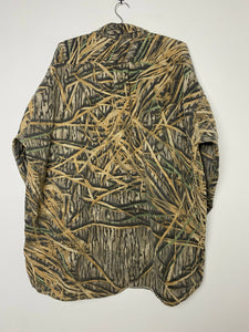 Vintage Mossy Oak Shadow Grass Chamois Button Up