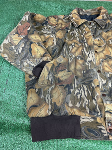Mossy Oak Fall Foliage Camo Lacrosse Plumbing Insulated Jacket Coat -- XL USA Made