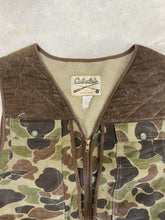 Load image into Gallery viewer, Vintage Cabela’s Duck Camo Canvas Vest