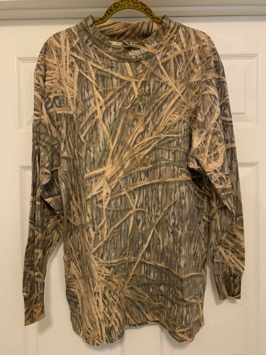Mossy Oak Shadowgrass LS Mock Turtleneck Shirt (L)🇺🇸